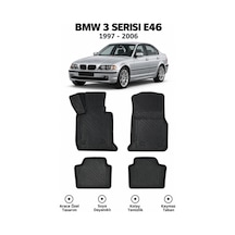 Carbon Desenli Bmw 3 Serisi E46 1997-2006 Premium 3d Havuzlu Oto Paspas