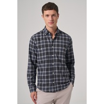 Morven Erkek Lacivert Regular Fit Oduncu Gömlek 25ks004002200 Lacivert Lacivert