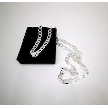 Omar Silver Erkek Barlı Gümüş Kolye Zincir 6,6 Mm