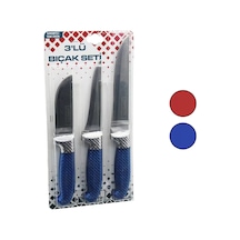 3pcs Bilezikli Kurban Bıçak Seti Bp-320y--bp-036k--bp-0403 No:2 Kemik Sıyırma - No:0 Yüzme - No:3 Et Kurban Bıçak 4915 çok renkli
