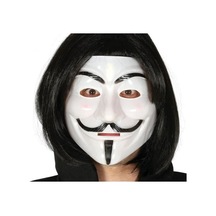 Siyah Renk Takma Kısa Saç Ve V For Vendetta Maskesi Anonymous Maskesi Diğer