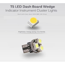 T5 3Smd Led Araç Gösterge Paneli Led Canbus Arıza Lambası Yakmaz
