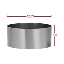 Paslanmaz Pasta Kalıbı Yuvarlak Düz 7cm 12cm