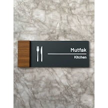 Wooden Serisi Mutfak Yönlendirme Levhası