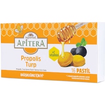 Apitera Doğal Bal, Turp, Kurkumin, C Vitamini Ve Propolis İçeren Takviye Edici 16 Lı Boğaz Pastili