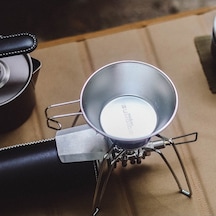 Artfulabode Yürüyüşü, Taşınabilir Sofrası, Sierra Piknik Paslanmaz Metalik Mekan Kupası Kupa Kaseleri Kamp İle Dış Diğer Depolama Dağ Çelik Çantası, Barbekü, Adet 4 310ml Nc Metalik