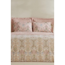 Karaca Home Flovy %100 Pamuk Çift Kişilik Nevresim Takımı Pudra