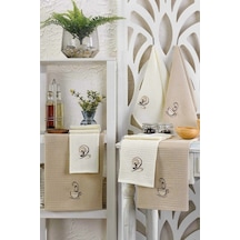 6 Parça Mutfak Kurulama Bezi 40 X 60 Cm Coffe Çok Renkli