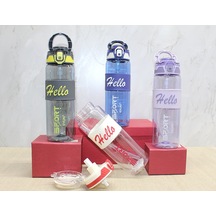 Tutmalı Su Matarası 800 Ml Bpa İçermez Alk2955 Açık Beyaz