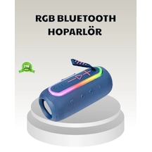 Hubrendy Tekno Mavi Taşınabilir Bluetooth Hoparlör Kompakt Tasarım Ve Güçlü Ses