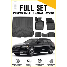 Volvo V90 2023 Model Birebir Uyumlu Bagaj Havuzu+paspas Seti
