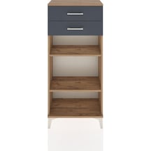 Hyperion Dolap 2 Raflı 2 Çekmeceli 60x44x134 Çam-antrasit Atlas Çam