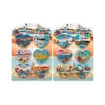 İstanbul Temalı Silikon Buzdolapı Süsü Magnet 6'lı Set Alk5805 01