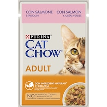 Cat Chow Pouch Somonlu Yetişkin Kedi Maması 12 x 85 G