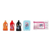 Bingo Giysi Şampuanı 3lt + Yüzey Tem. Fresh 2.5 Lt + Siyahlar İçin Sıvı Det. 4l + Yumuşatıcı Soft 5 L+ Yüzey Tem.havlusu 96'lı 5'li Set Diğer