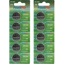 10 X 2450 Cr2450 Dl2450 3v Lityum Madeni Para Pilleri 10 X 2450 Cr2450 Dl2450 3v Lityum Madeni Para Pilleri