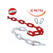 Plastik Zincir Kırmızı Beyaz Trafik Duba Bariyer Zinciri 15 Metre (252782453)
