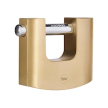Ayrex Yale Y114b/90/127/1-90mm Oval Kayar Pimli Pirinç Asma Kilit - Yüksek Koruma - Sertleştirilmiş Çelik Halka - 3