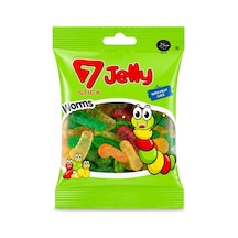 7 Stick Jelly Yumuşak Şekerleme Worms 80gr 24'li Paket