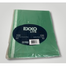 EXXO RENKLI PP POSET DOSYA YESIL A4 100LU