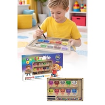 Manyetik Labirent Montessori Matematik Oyunu Harfleri  Öğreniyorum Eğitici Oyuncak 25 cm