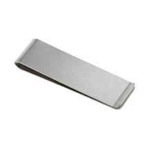 Spelt Metal Kağıt Para Tokası Kart Tutucu Klips Cüzdan Ataş Gümüş 70 Mm X 20 Mm Siyah