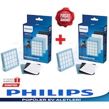 Philips Uyumlu Powerpro Compact Fc9323/07 Hepa Filitre Seti 2 Kutu (409370221)