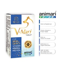 Animari 8682 Kedi ve Köpekler İçin Vitamin Mineral Protein Desteği