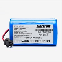 Ecovacs Deebot Dn621 Batarya 3.200mah Pil Robot Süpürge Batarya