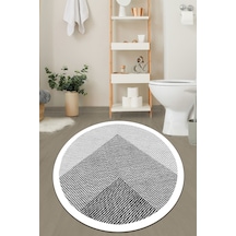 Javole Ekru Çap 200x200 Cm Banyo Halısı Djt Renkli