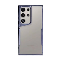 Samsung Uyumlu Galaxy S24 Ultra Kılıf Boyi Silikon Kapak - Lacivert