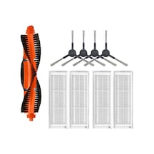 Xiaomi Mop 2s Uyumlu 1 Adet Ana Fırça 4 Adet Filtre 4 Adet Beyaz Yan Fırça