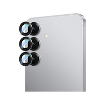 Galaxy S25 Plus Uyumlu Caseworld Alloy Serisi Oleofobik Anti Reflective Kamera Lens Koruyucu Gümüş