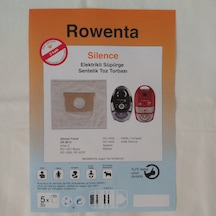 20 Ad Rowenta Silence Elektrikli Süpürge Sentetik Toz Torbası