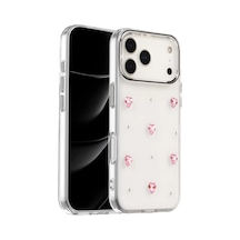 Newface Apple İphone 17 Pro Fiyonk Desenli Kapak - Desen 3 Şeffaf