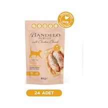 Tavuklu Yetişkin Kedi Yaş Maması - Jöle İçinde %100 Hayvansal Proteinli Düşük Yağlı, 85 Gr X 24 Adet