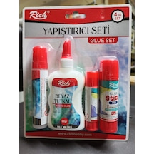 Rich Yapıştırıcı Seti Glue Set Çok Amaçlı Güçlü Yapıştırma Çözümü- 4lü Set