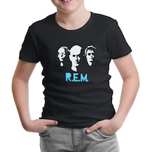 R.E.M Siyah Çocuk Tshirt
