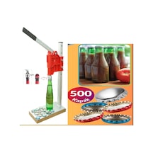 Konserve Yapımı Gazoz Soda Kapağı Kapatma Makinesi +500 Kapak