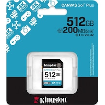 Kingston Sdcg4-512gb 512gb Microsdxc Canvas Go Plus Gen4 200mb-s A2 U3 V30 Card + Adp Hafıza Kartı