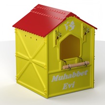 Plastik Kuş Yuvalığı Demonte 15x15x20 Sarı - Kırmızı Taraftar