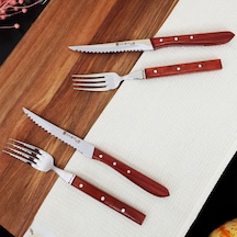 Mutfak Bıçak Seti 4'lü Steak Et Kahvaltı Yemek Bıçağı Çatalı
