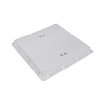 55X55 Rögar Kutusu / Çerçeve+ Düz Kapak Gri