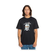 Quiksilver Eqyzt07674 One Last Surf Ss Siyah Erkek T-shirt Siyah