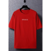 Unisex Osaka Baskılı T-shirt Kırmızı