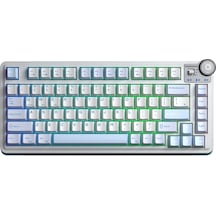 Aula Au75 3 Modlu Mekanik Gaming Kablosuz Klavye Rgb Tkl Hot Swap Star Vector Switch Makrolu Oyuncu Klavyesi Buz Mavisi