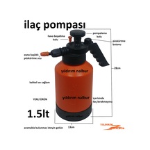İlaçlama Pompası 1.5Lt Püskürtme Pompa İlaç Pompası Küçü