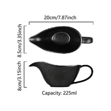Pazly 225ml Seramik Sos Teknesi - Kırmızı Mutfak Aksesuarı - Beyaz/siyah/kırmızı Renk Kırmızı