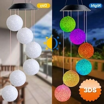 Solar Led Işıklı 6 Toplu Bahçe Dekoru Renkli Işık