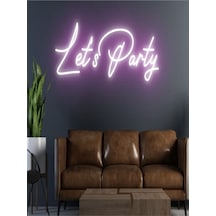 Twins Led Let's Party Yazılı Neon Tabela Pembe Model:model:16793366 Pembe
